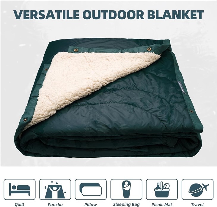 Camping Blanket With Sherpa Lining best